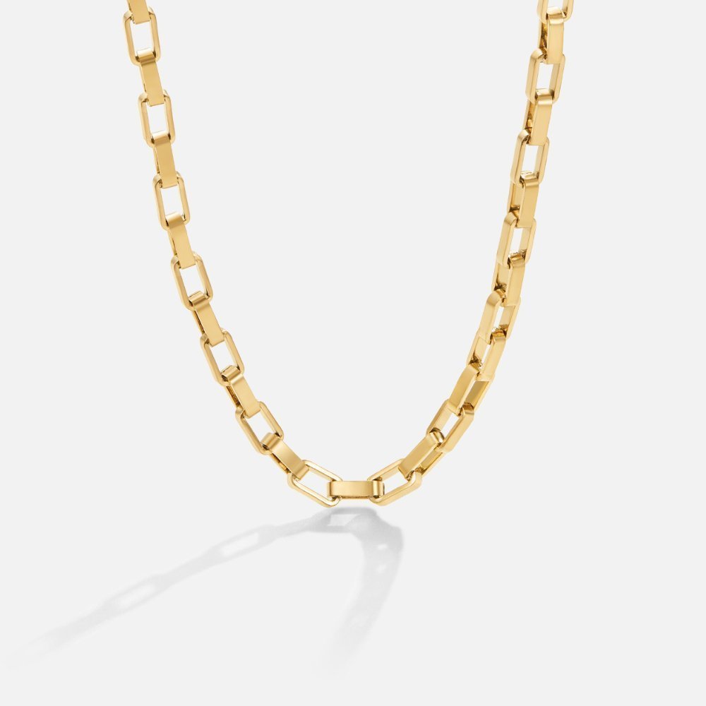 Delphine Necklace – 18K Gold Waterproof Minimal Chain Necklace