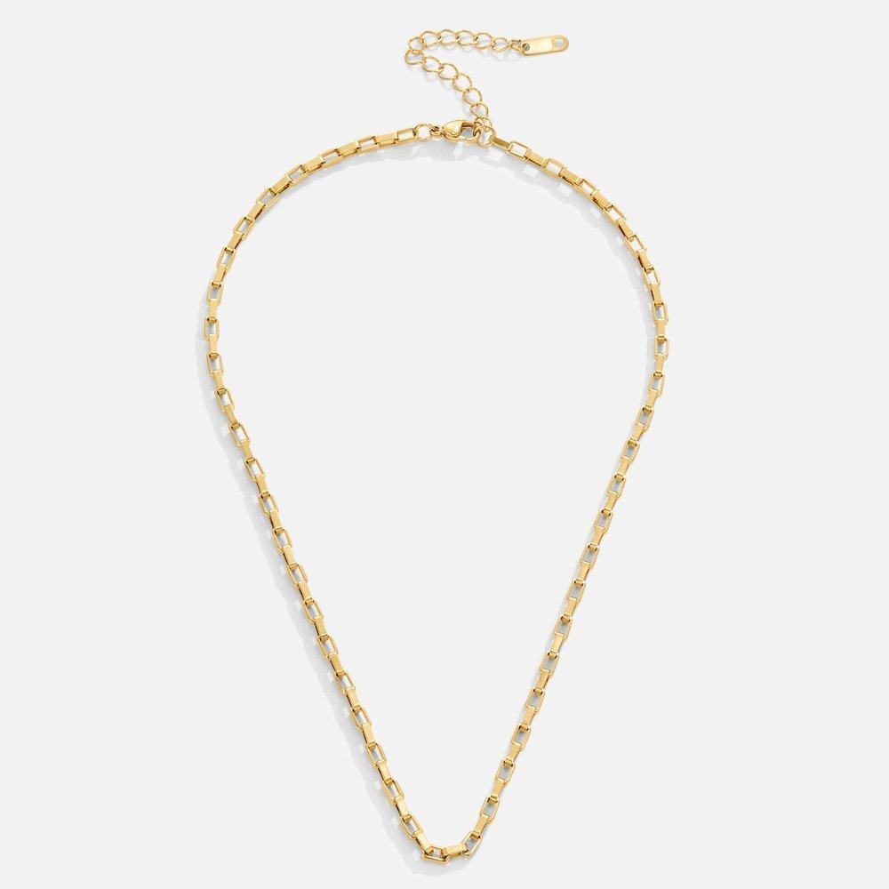 Delphine Necklace – 18K Gold Waterproof Minimal Chain Necklace