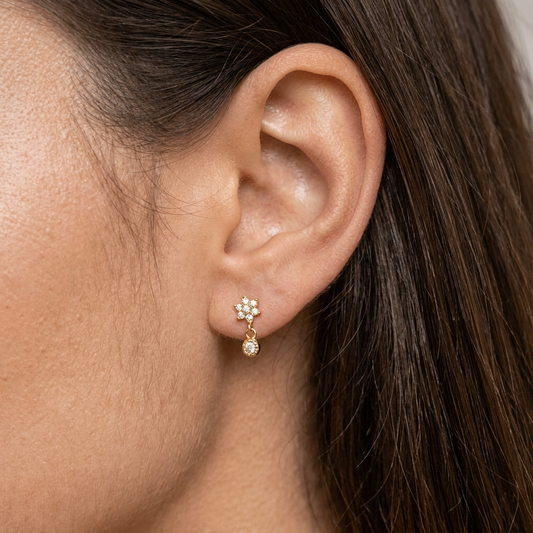 Soraya Petite Studs – 925 Sterling Silver Crystal Stud Earrings