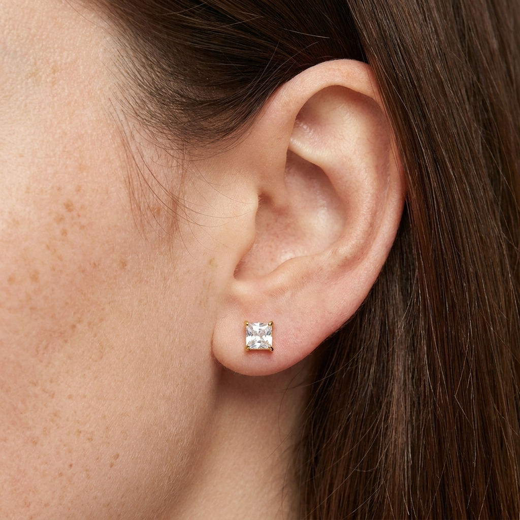 Esme Petite Studs – 18K Gold Crystal Stud Earrings