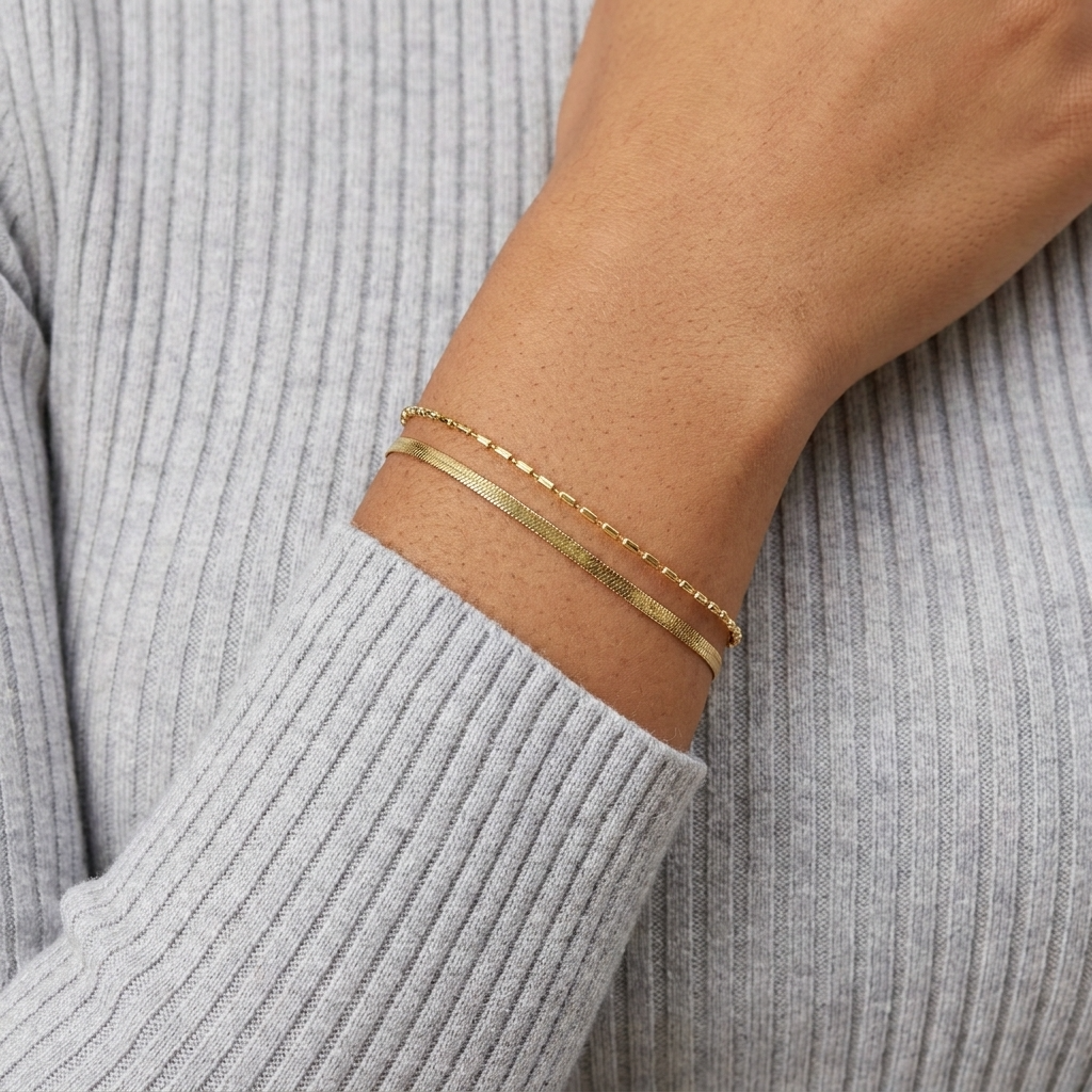 Selara Sea Bracelet – 18K Gold Waterproof Everyday Chain Bracelet