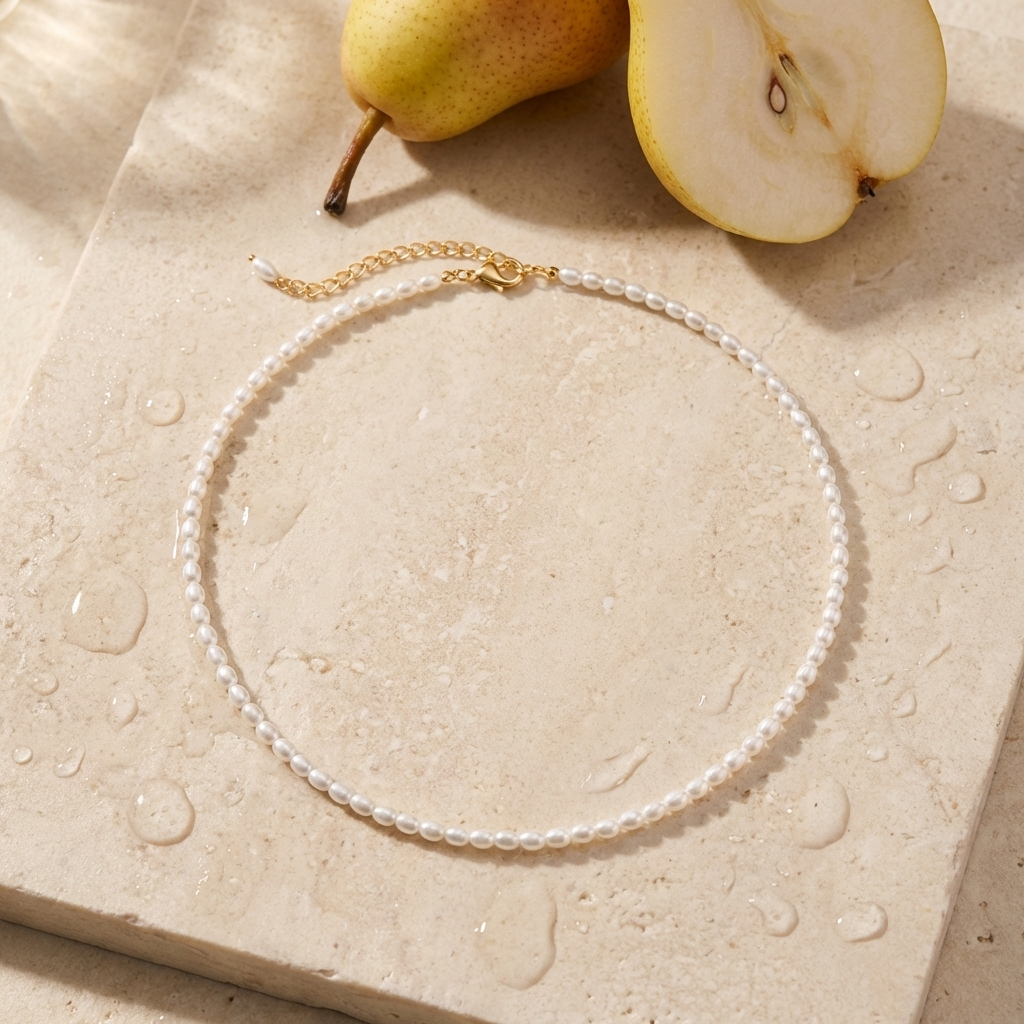 Amaya Pearl Choker – 18K Gold Freshwater Pearl Choker Necklace