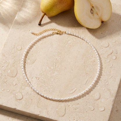 Amaya Pearl Choker – 18K Gold Freshwater Pearl Choker Necklace