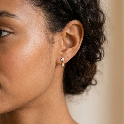 Soraya Petite Studs – 925 Sterling Silver Crystal Stud Earrings