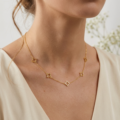 Anaïs Clover Necklace – 925 Sterling Silver Lucky Clover Necklace