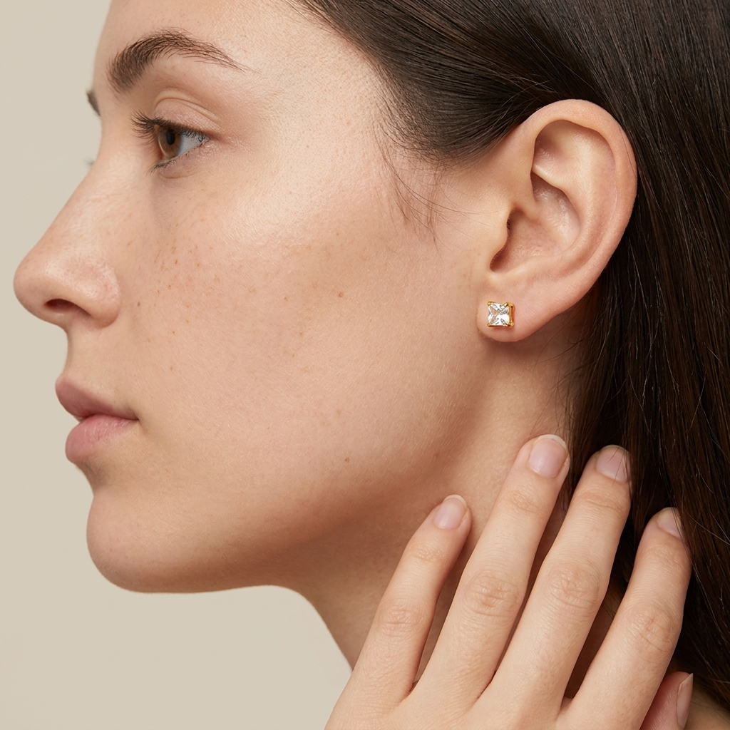 Esme Petite Studs – 18K Gold Crystal Stud Earrings
