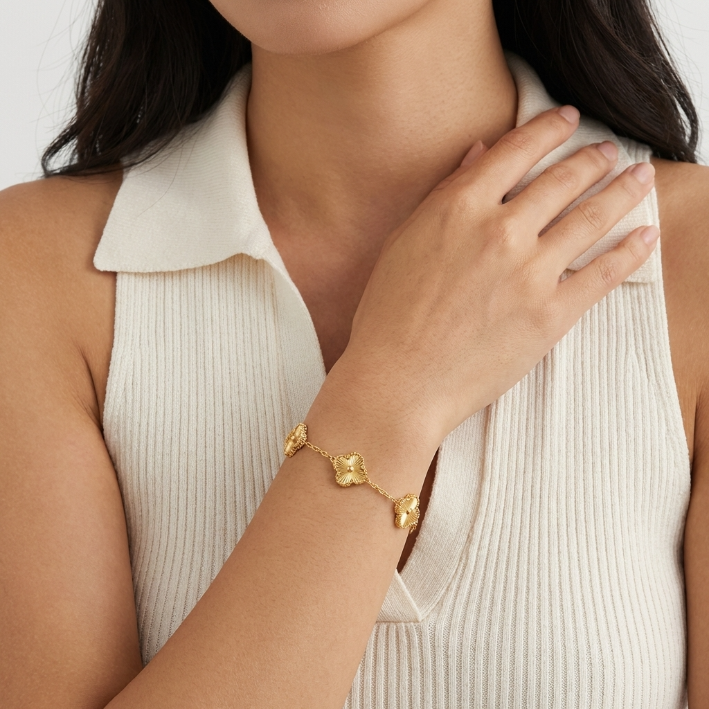 Orla Bracelet – 18K Gold Waterproof Stackable Chain Bracelet