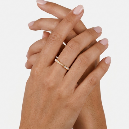Ophelia Pearl Ring – 18K Gold Pearl &amp; Crystal Ring