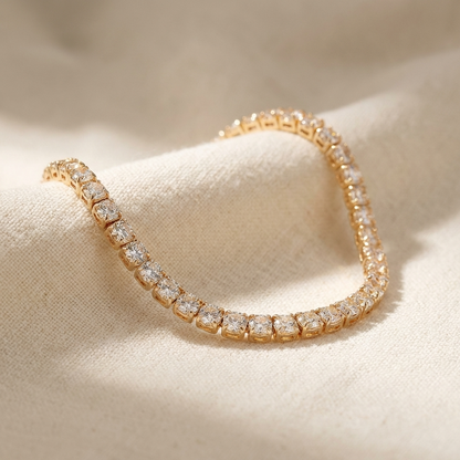 Freya Tennis Bracelet – 18K Gold Waterproof Classic Tennis Bracelet