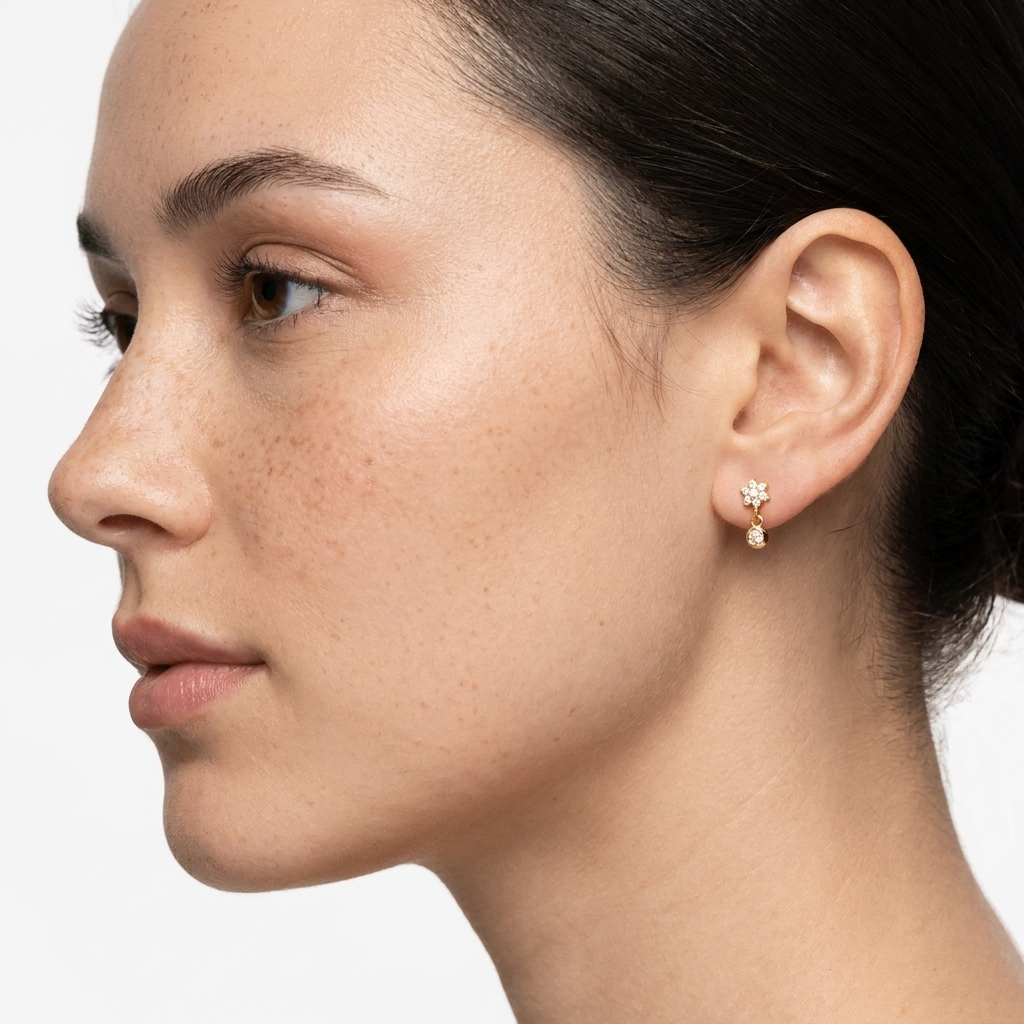 Soraya Petite Studs – 925 Sterling Silver Crystal Stud Earrings