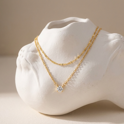 Mallory Necklace – 18K Gold Chunky Link Statement Necklace
