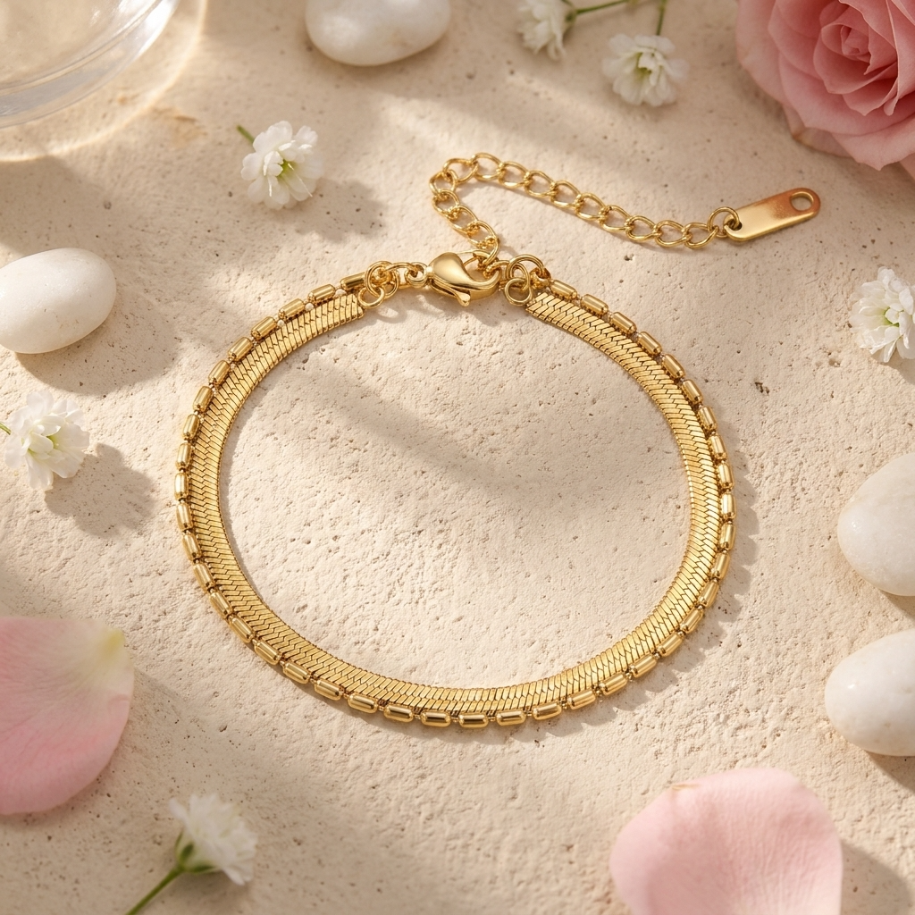 Selara Sea Bracelet – 18K Gold Waterproof Everyday Chain Bracelet