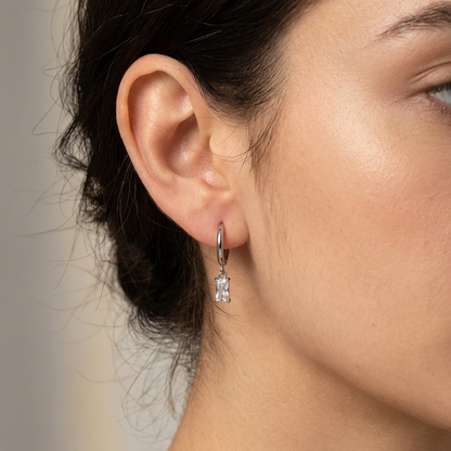 Nora Crystal Drop Earrings – 925 Sterling Silver Crystal Drops