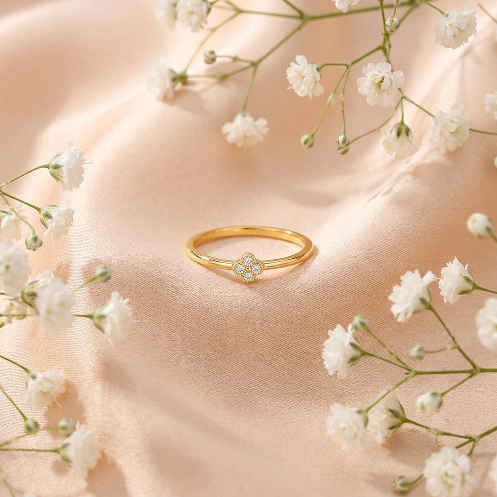 Teya Crystal Ring – 925 Sterling Silver Solitaire Crystal Ring