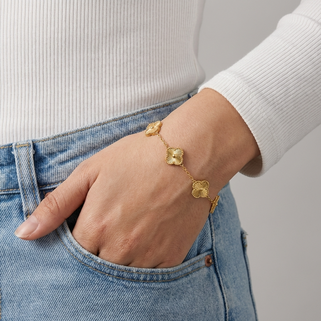 Orla Bracelet – 18K Gold Waterproof Stackable Chain Bracelet