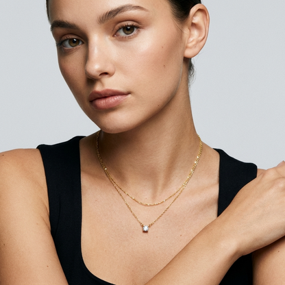 Mallory Necklace – 18K Gold Chunky Link Statement Necklace