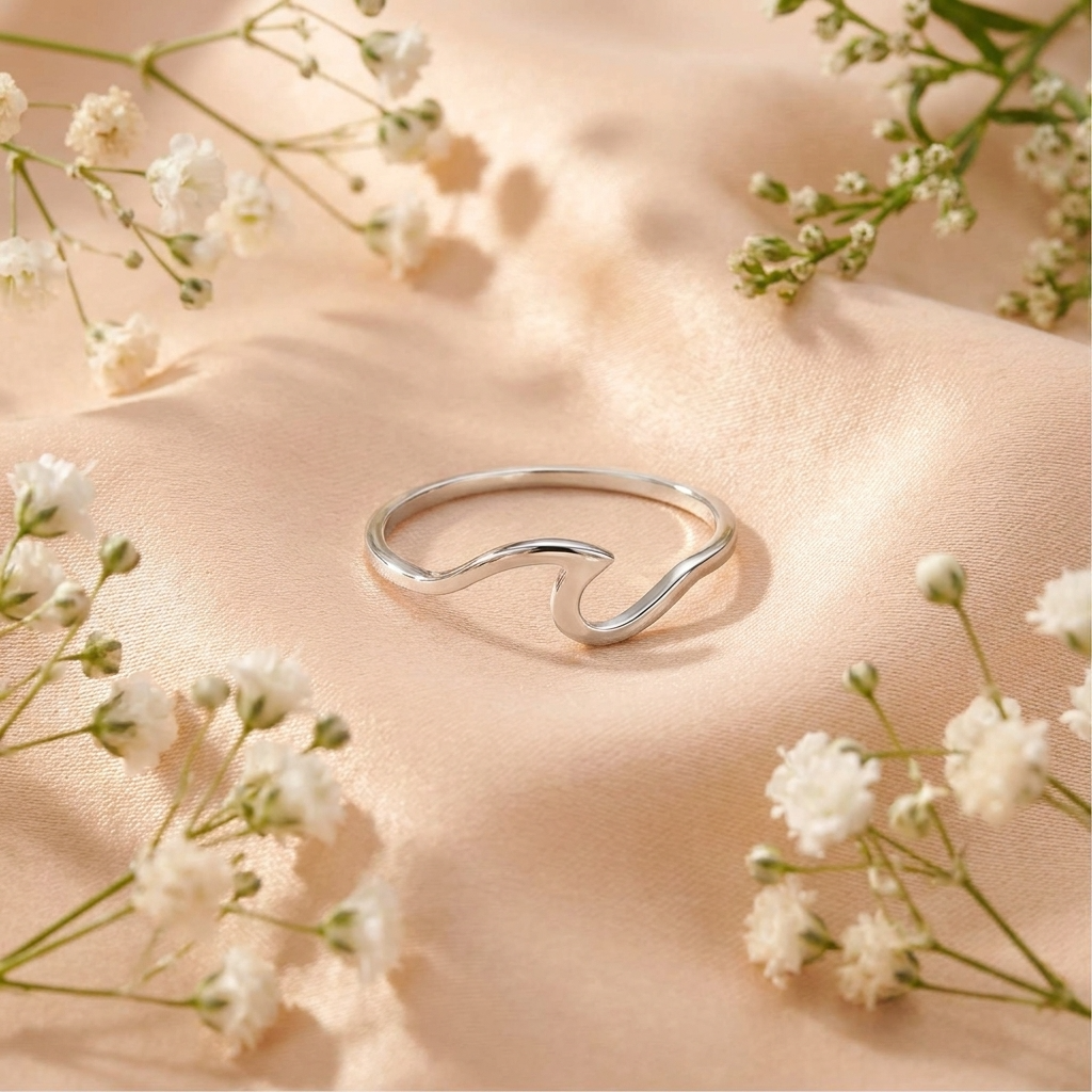 Sophie Classic Ring – 925 Sterling Silver Waterproof Plain Band