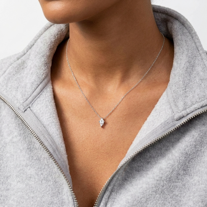 Lyra Crystal Necklace – 18K Gold Crystal Pendant Necklace