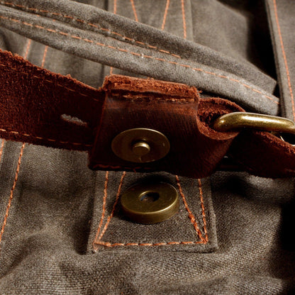 Waxed Canvas & Genuine Leather Rucksack – Large 20L Backpack | Brian
