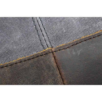 Waxed Canvas & Genuine Leather Travel Bag – 38L Duffle Weekender