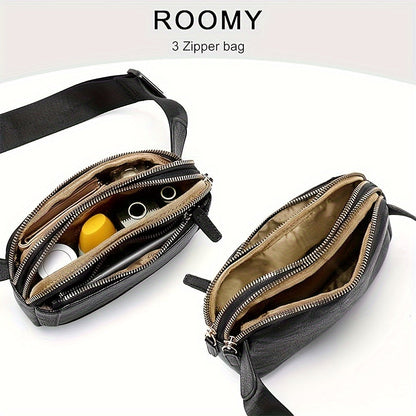 Genuine Leather Shoulder Bag for Women – Sporty Everyday Crossbody Bag | Aspen