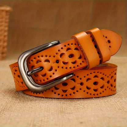 Genuine Leather Belt for Women – Classic Everyday Ladies Belt