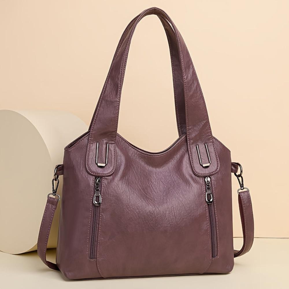 Genuine Leather Shoulder Bag for Women – Retro Vintage Handbag | Emma