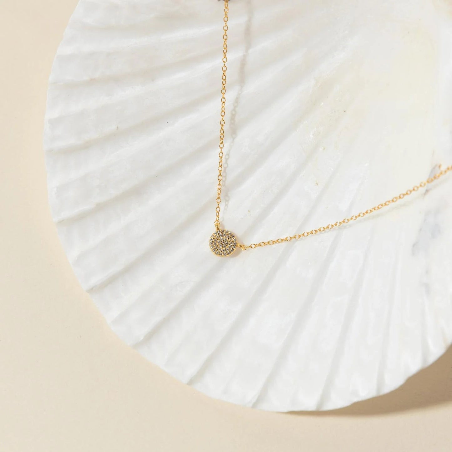 Elara Crystal Necklace – 925 Sterling Silver Crystal Pendant Necklace