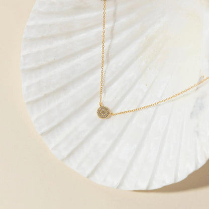 Elara Crystal Necklace – 925 Sterling Silver Crystal Pendant Necklace