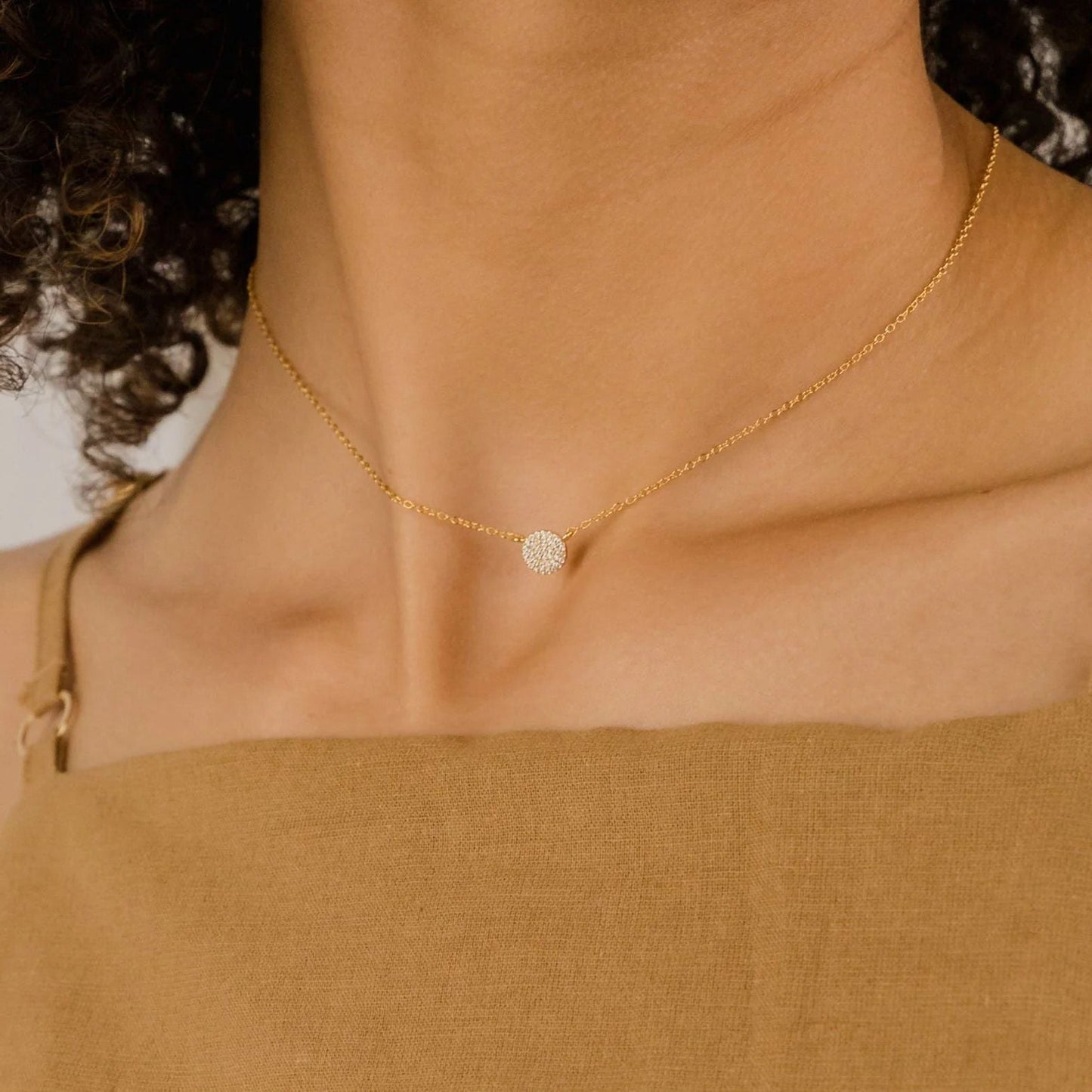Elara Crystal Necklace – 925 Sterling Silver Crystal Pendant Necklace