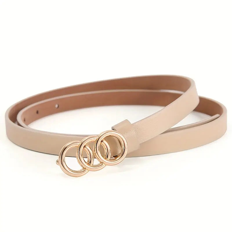 Genuine Leather Belt for Women – Soft Slim Comfortable Belt