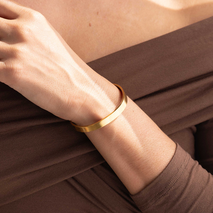 ‘Remember Who You Are’ Personalised Engraved Cuff Bangle