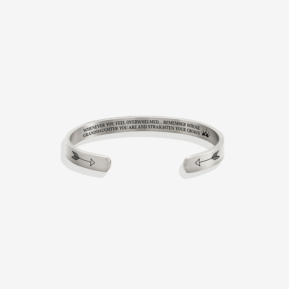 ‘Remember Who You Are’ Personalised Engraved Cuff Bangle