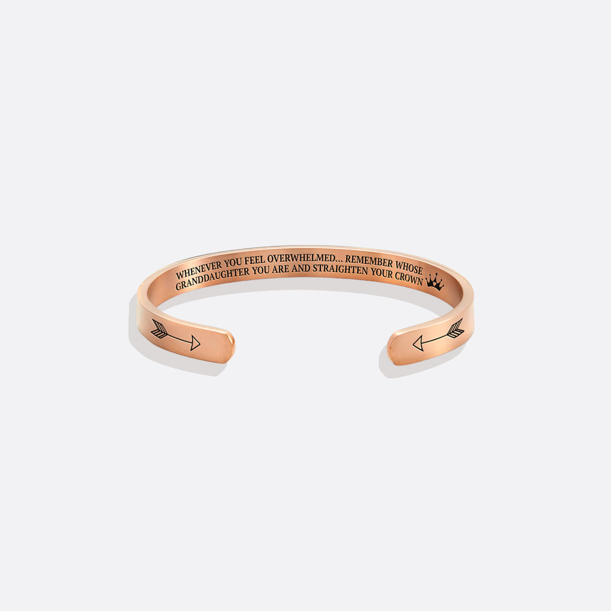 ‘Remember Who You Are’ Personalised Engraved Cuff Bangle