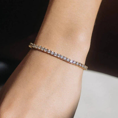 Freya Tennis Bracelet – 18K Gold Waterproof Classic Tennis Bracelet