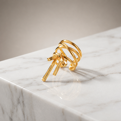 Poppy Mini Bow Ear Cuff – No Piercing Needed