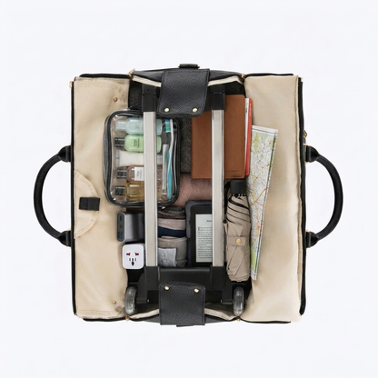 Traveller carrying the bag