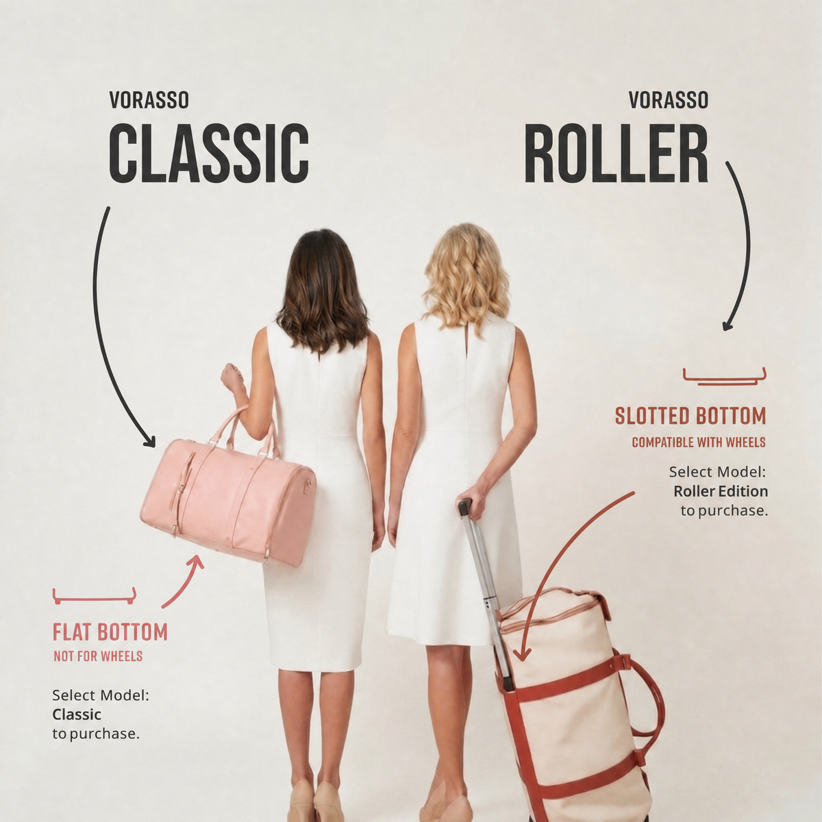 VORASSO Cabin Bag 2.0 – Carry On Hand Luggage with Detachable Wheels