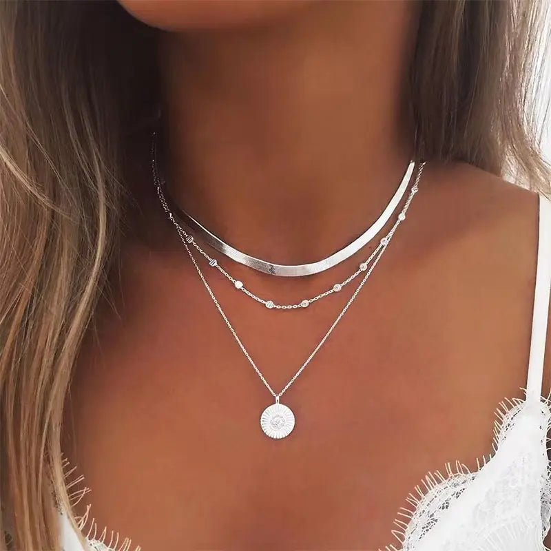 Vintage Silver Plated Necklace – Classic Everyday Chain
