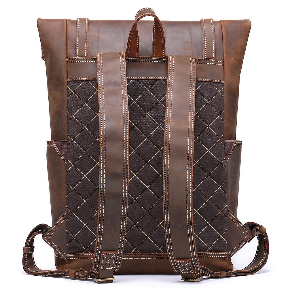 Genuine Leather Backpack for Men – Retro Vintage Rucksack | Larry