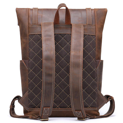 Genuine Leather Backpack for Men – Retro Vintage Rucksack | Larry