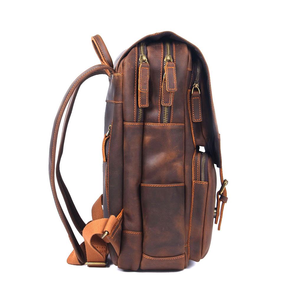 Genuine Leather Travel Backpack – Retro Vintage Rucksack | Robert