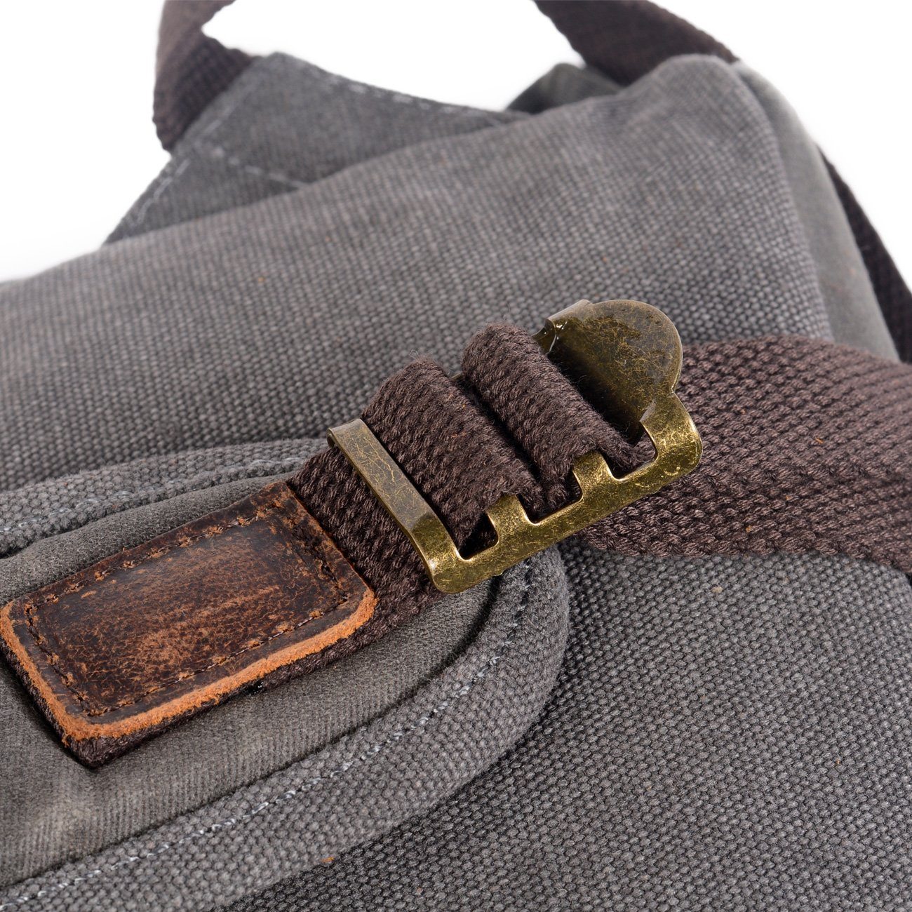 Waxed Canvas & Genuine Leather Backpack – Vintage Everyday Rucksack | James