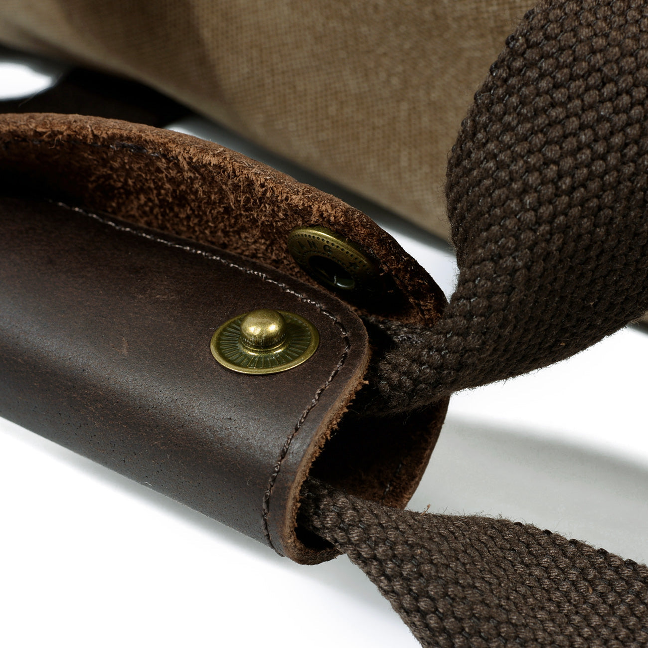 Waxed Canvas & Genuine Leather Duffle Bag – Men's Weekender Travel Bag