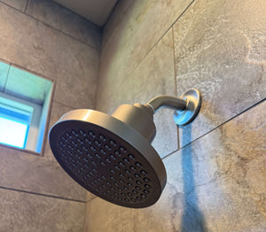 Customer photo of installed showerhead