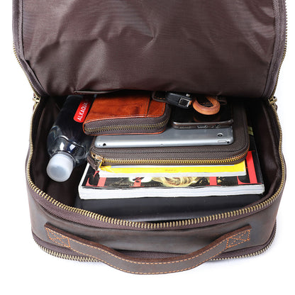 Genuine Leather Laptop Backpack for Men – Vintage Work Rucksack | Andrew