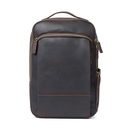 Genuine Leather Laptop Backpack for Men – Vintage Work Rucksack | Andrew
