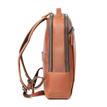 Genuine Leather Laptop Backpack for Men – Vintage Work Rucksack | Andrew