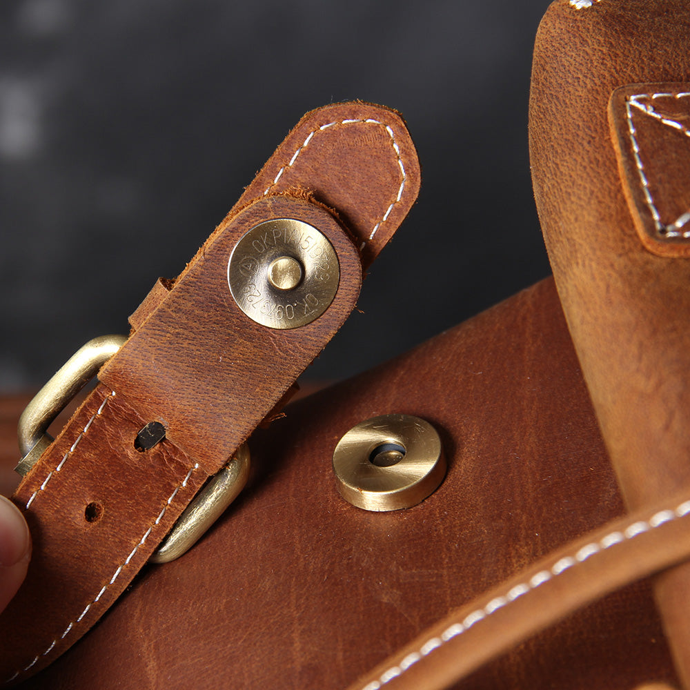 Genuine Leather Backpack – Vintage Rucksack for Men & Women | Jeffrey