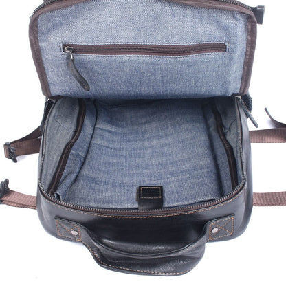Genuine Leather Laptop Backpack – Slim Work & Travel Rucksack for Men | Matthew